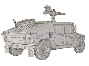 HMMWV M1046 TOW Missile 2006 3D Модель