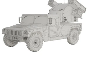 HMMWV M1097 Mściciel 1991 Model 3D