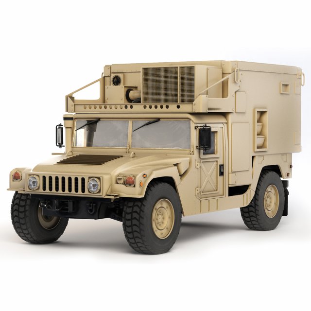 HMMWV M1113 Shelter 2005 Modèle 3D .c4d .max .obj .3ds .fbx .stl .blend 