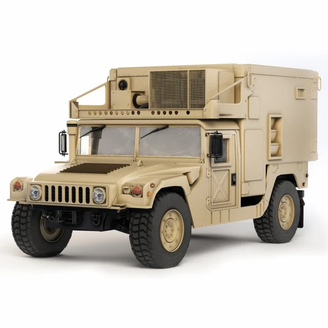 HMMWV M1113 Shelter 2005 3D Model .c4d .max .obj .3ds .fbx .stl .blend 