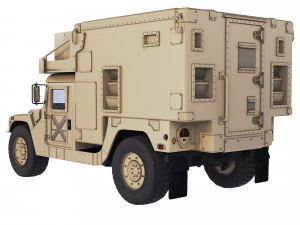 HMMWV M1113 Shelter 2005 3D Model