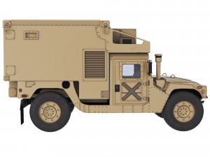 HMMWV M1113 Shelter 2005 Modèle 3D