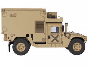 HMMWV M1113 Shelter 2005 3D Model