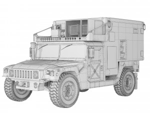 HMMWV M1113 Shelter 2005 Modèle 3D