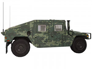 HMMWV M1151 2005 3D Model