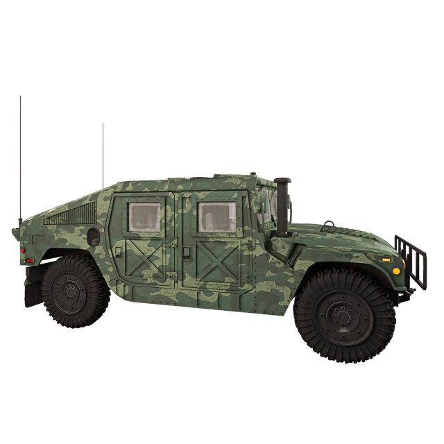 Download HMMWV M1151 2005 3D Model
