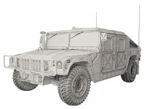 HMMWV M1151 2005 3D Model
