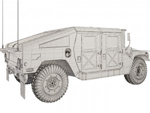 HMMWV M1151 2005 Model 3D