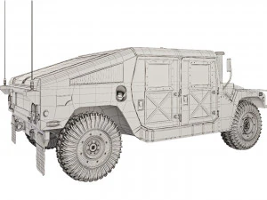 HMMWV M1151 2005 3D Model