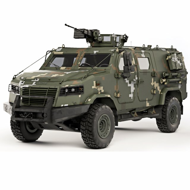 Kozak-5 tactical 2016 3D 모델 .c4d .max .obj .3ds .fbx .stl .blend 