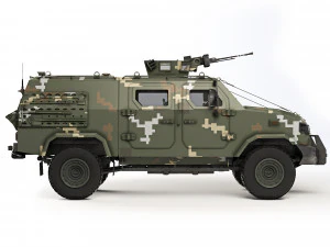 Kozak-5 tactical 2016 3D Model