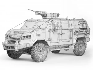 Kozak-5 tactical 2016 3D Model