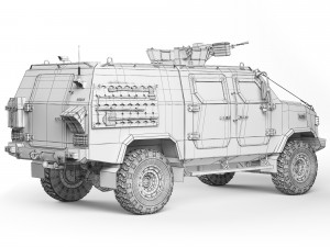 Kozak-5 tactical 2016 3D 모델