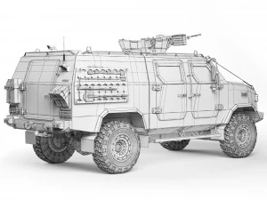Kozak-5 tactical 2016 3D Model