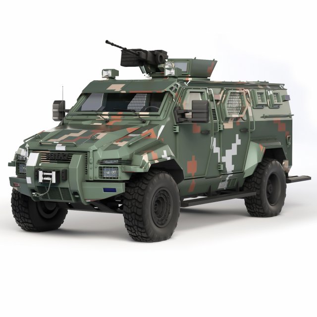 KrAZ Spartan 2014 Modèle 3D .c4d .max .obj .3ds .fbx .stl .blend 