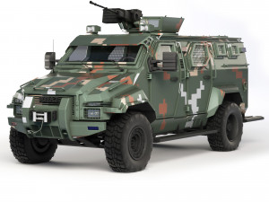 KrAZ Spartan 2014 Modelo 3D
