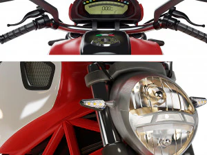 Ducati Monster 796 2010 3D Model