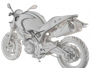 Ducati Monster 796 2010 3D Model