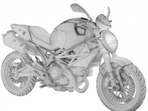 Ducati Monster 796 2010 3D Model