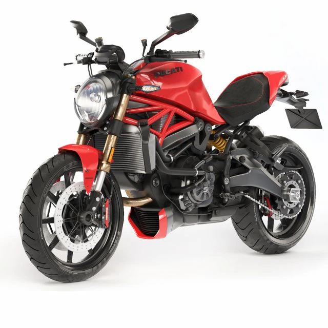 Ducati Monster 1200S 3D Model .c4d .max .obj .3ds .fbx .stl .blend 