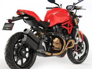 Ducati Monster 1200S 3D Model