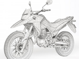 HONDA XRE 300 2016 3D Model