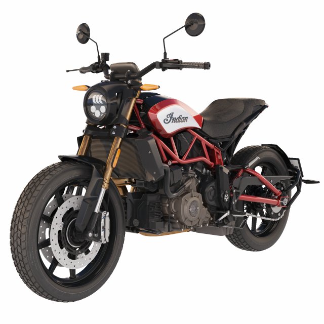 Indian FTR 1200 S 2019 3D Модель In Мотоцикл 3DExport