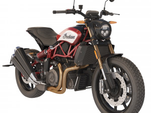Indian FTR 1200 S 2019 3D Модель