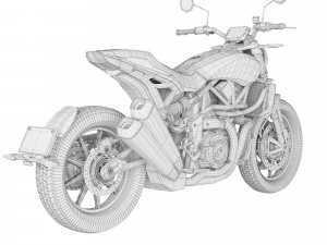 Indian FTR 1200 S 2019 3D Модель