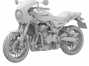 Kawasaki Z900RS Cafe 2020 3D Model