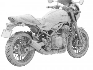 Kawasaki Z900RS Cafe 2020 3D Model