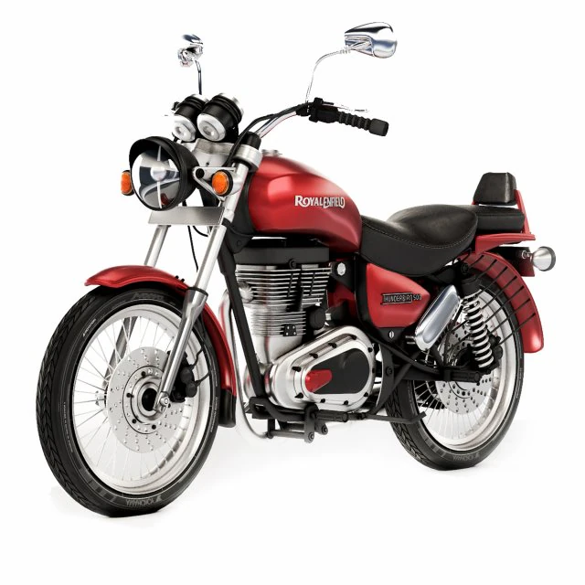 Royal Enfield Thunderbird 500 2006 3D Model .c4d .max .obj .3ds .fbx .stl .blend 