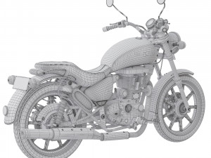 Royal Enfield Thunderbird 500X 2018 3D Model in Motosiklet 3DExport