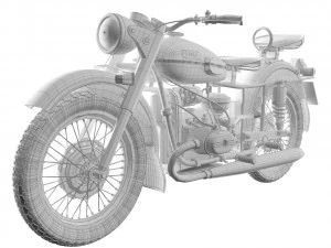 Ural M67-36 1976 3D Model