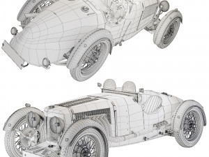 Aston Martin Ulster 1935 Modèle 3D