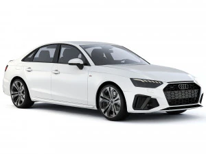 Audi A4 S-Line 2021 3D Model
