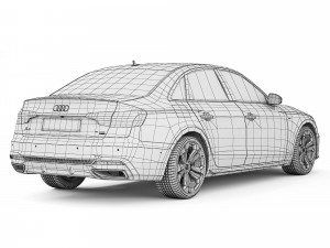 Audi A4 S-Line 2021 Modelo 3D