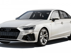 Audi A4 S-Line 2021 3D Model