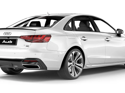 Audi A4 S-Line 2021 3D Model