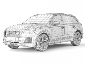 Audi Q7 S-Line 2020 3Dモデル