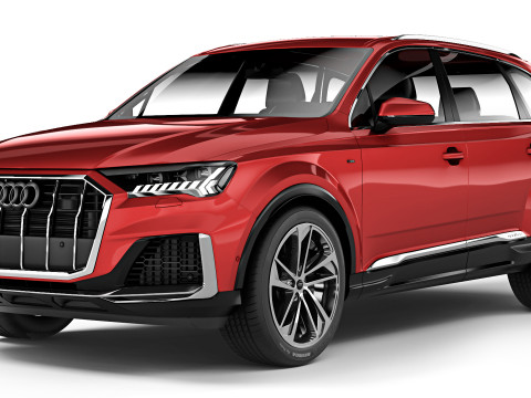 Audi Q7 S-Line 2020 3D Model