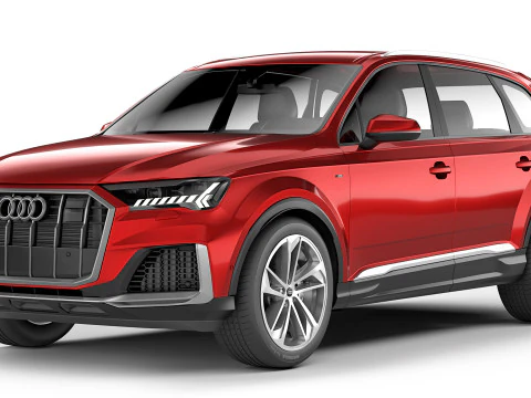 Audi Q7 S-Line 2020 3D Model