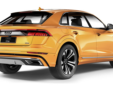 Audi Q8 2023 3D 모델