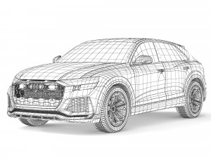 Audi Q8 RS 2020 3Dモデル