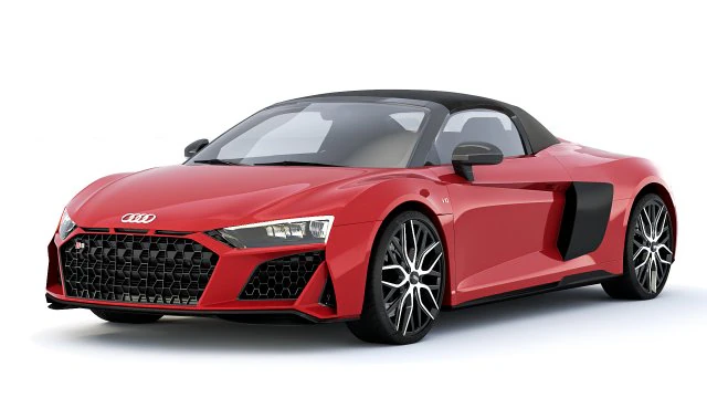 Audi R8 Spyder 2021 cr 3D Model .c4d .max .obj .3ds .fbx .stl .blend 