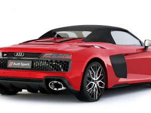 Audi R8 Spyder 2021 cr 3D Model