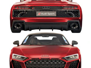 Audi R8 Spyder 2021 cr 3D Model