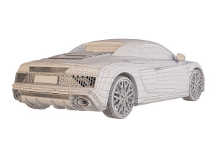 Audi R8 Spyder 2021 cr 3D 모델