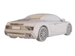 Audi R8 Spyder 2021 cr 3D Model