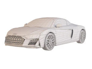 Audi R8 Spyder 2021 cr 3D Model